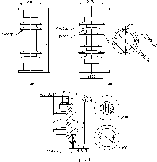 Опорно-стержневые изоляторы С4-195 и С4-80